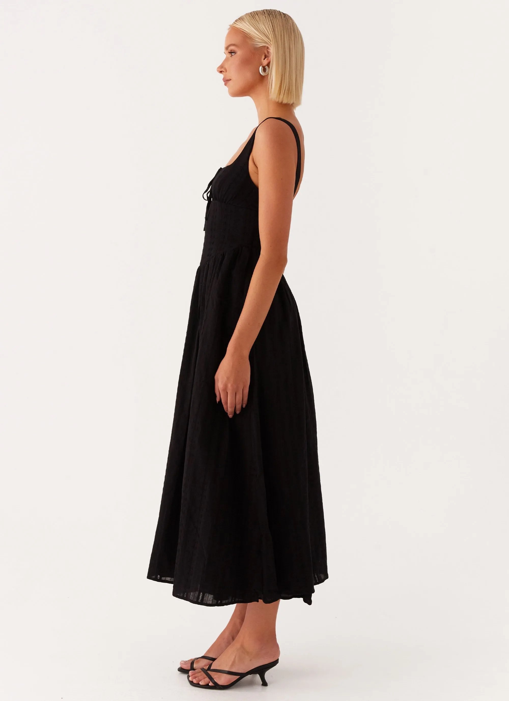 Pascuelle Midi Dress - Black sold by Peppermayo product image thumbnail 3
