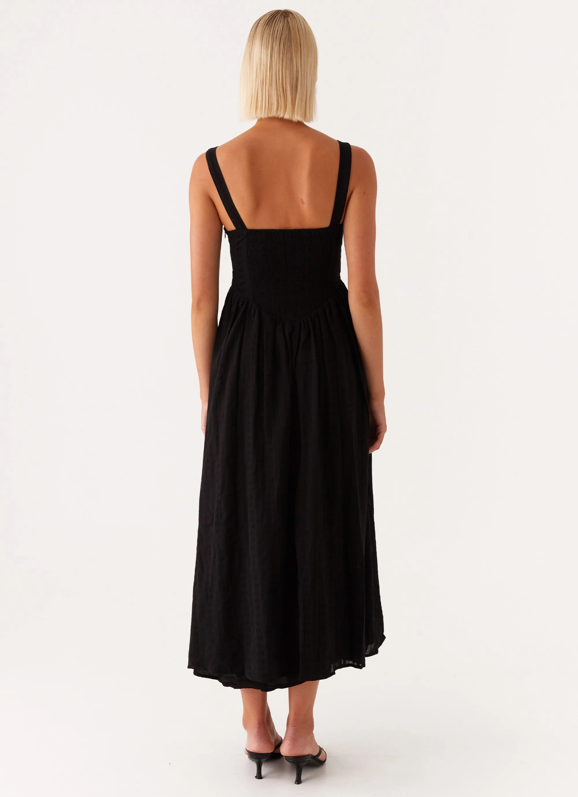 Pascuelle Midi Dress - Black sold by Peppermayo product image thumbnail 4