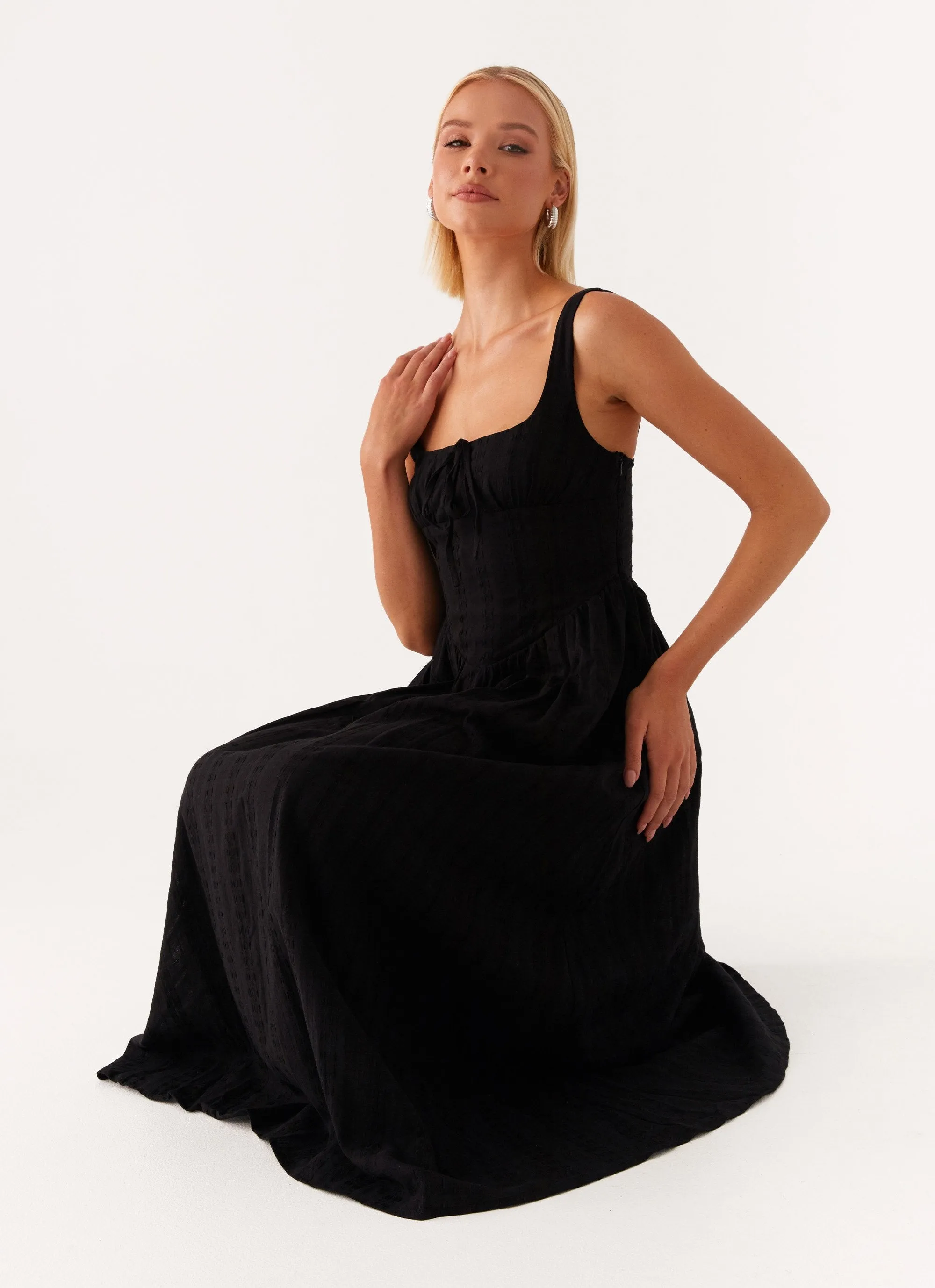 Pascuelle Midi Dress - Black sold by Peppermayo product image thumbnail 5