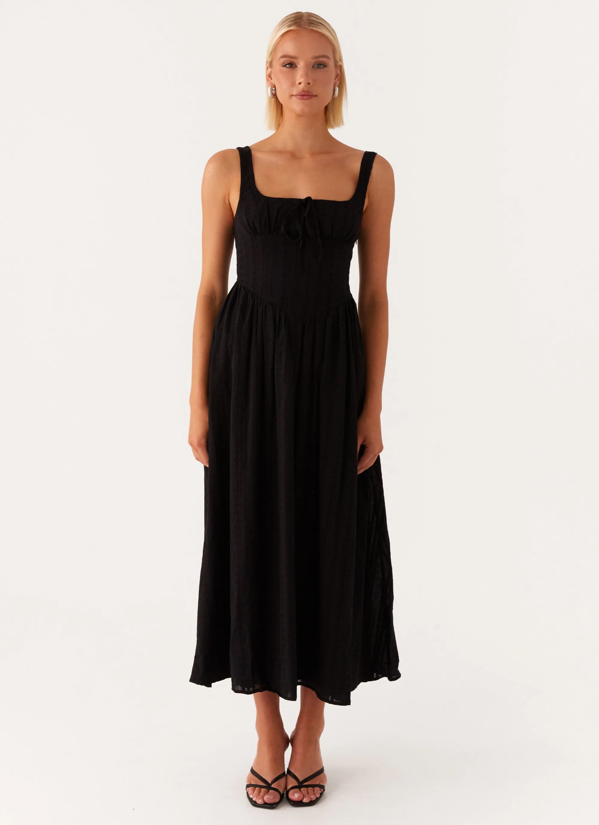 Pascuelle Midi Dress - Black sold by Peppermayo product image thumbnail 2