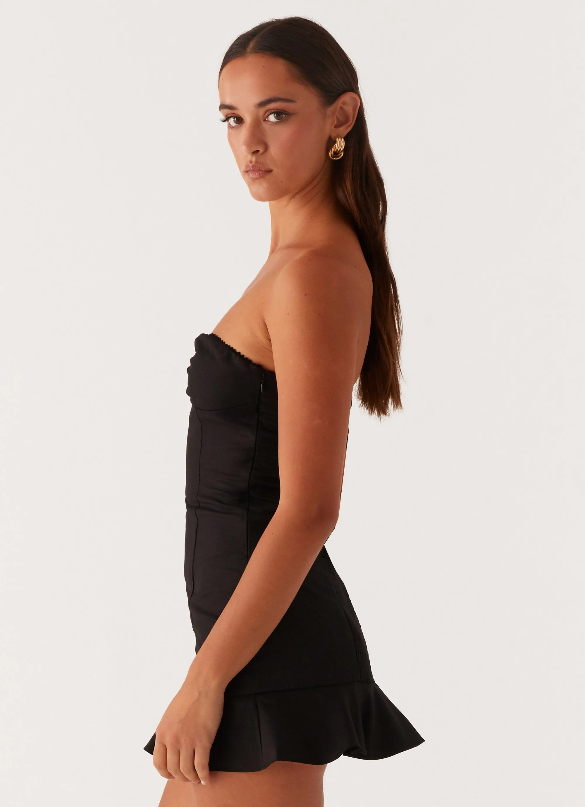 Delmi Bustier Mini Dress - Black sold by Peppermayo product image thumbnail 3