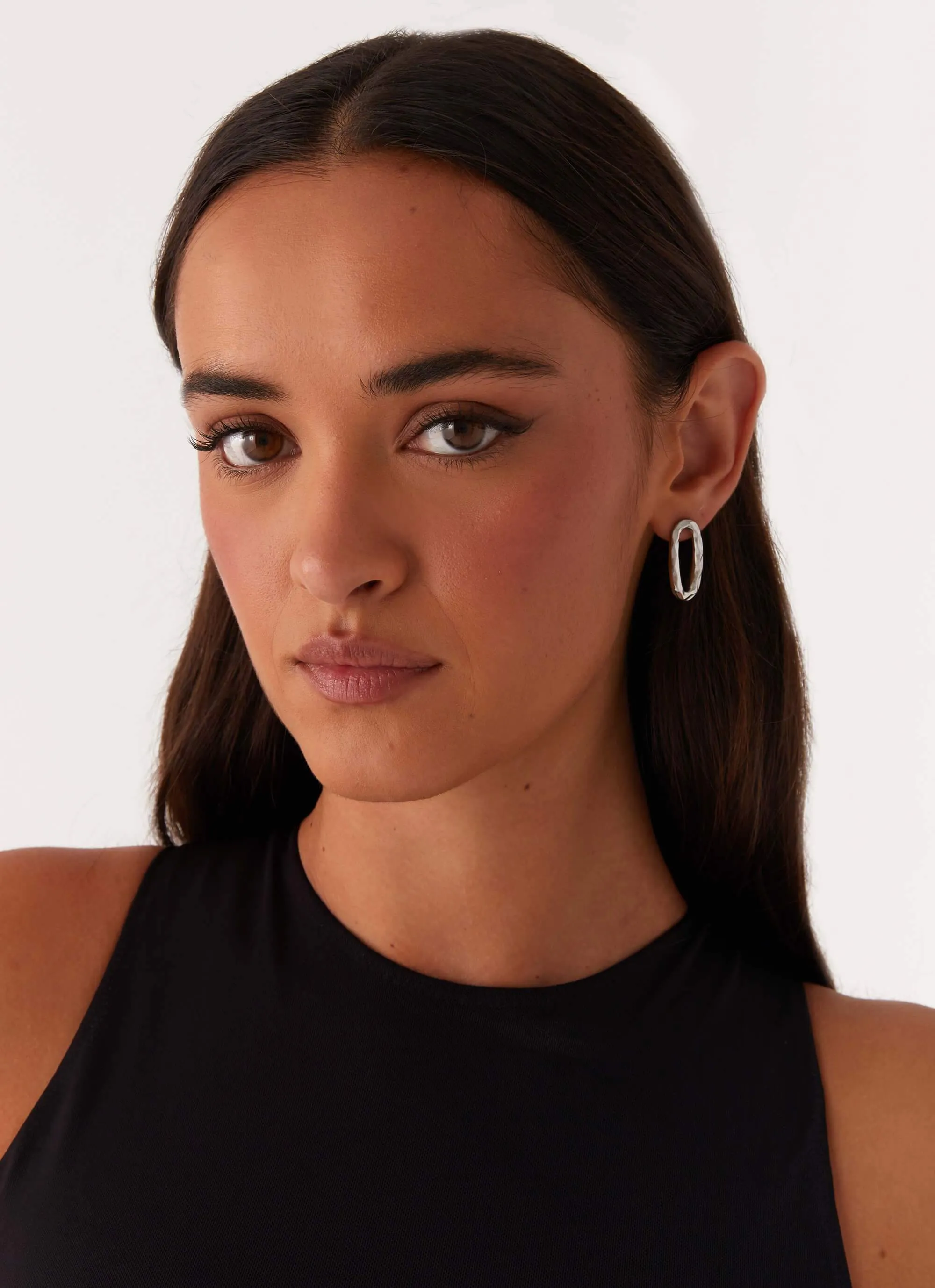 Jedia Earrings - Silver sold by Peppermayo