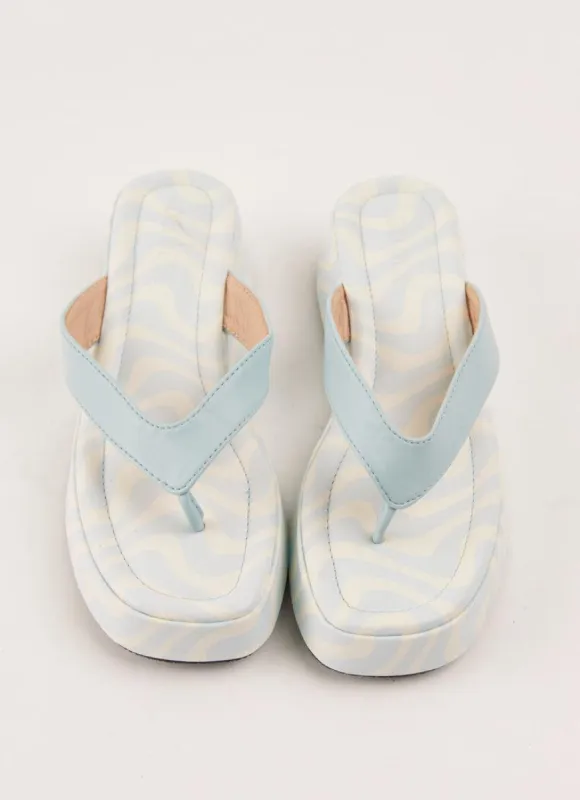 Minelli Sandals - Pastel Blue Wave sold by Peppermayo
