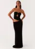 Wild Roses Maxi Dress - Black sold by Peppermayo