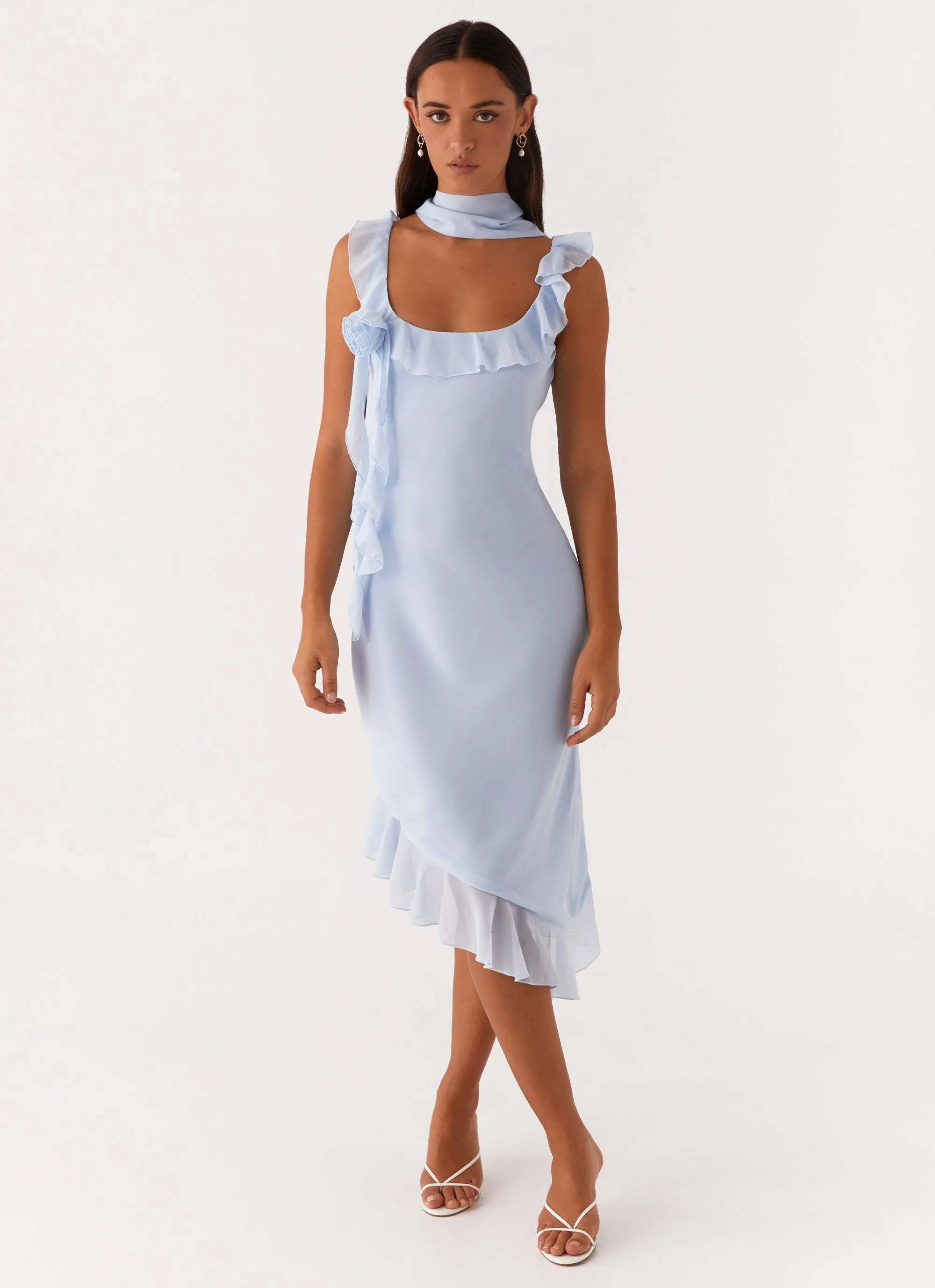 Fariday Midi Dress - Blue sold by Peppermayo