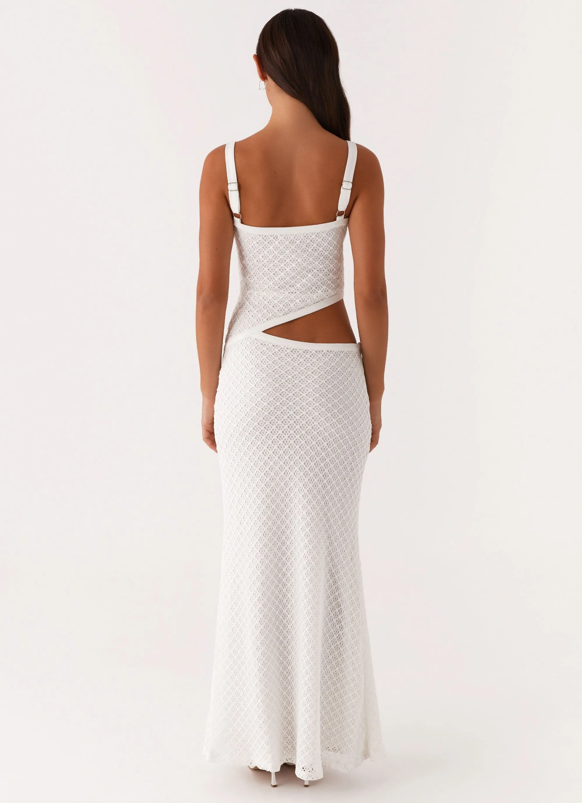 Jocelyn Maxi Dress - White Crochet sold by Peppermayo product image thumbnail 4