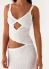 Jocelyn Maxi Dress - White Crochet sold by Peppermayo