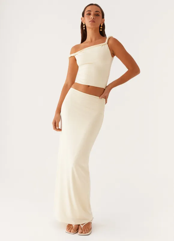 Solace Soul Maxi Skirt - Yellow sold by Peppermayo