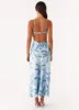 Alisha Midi Dress - Opulent Blue sold by Peppermayo