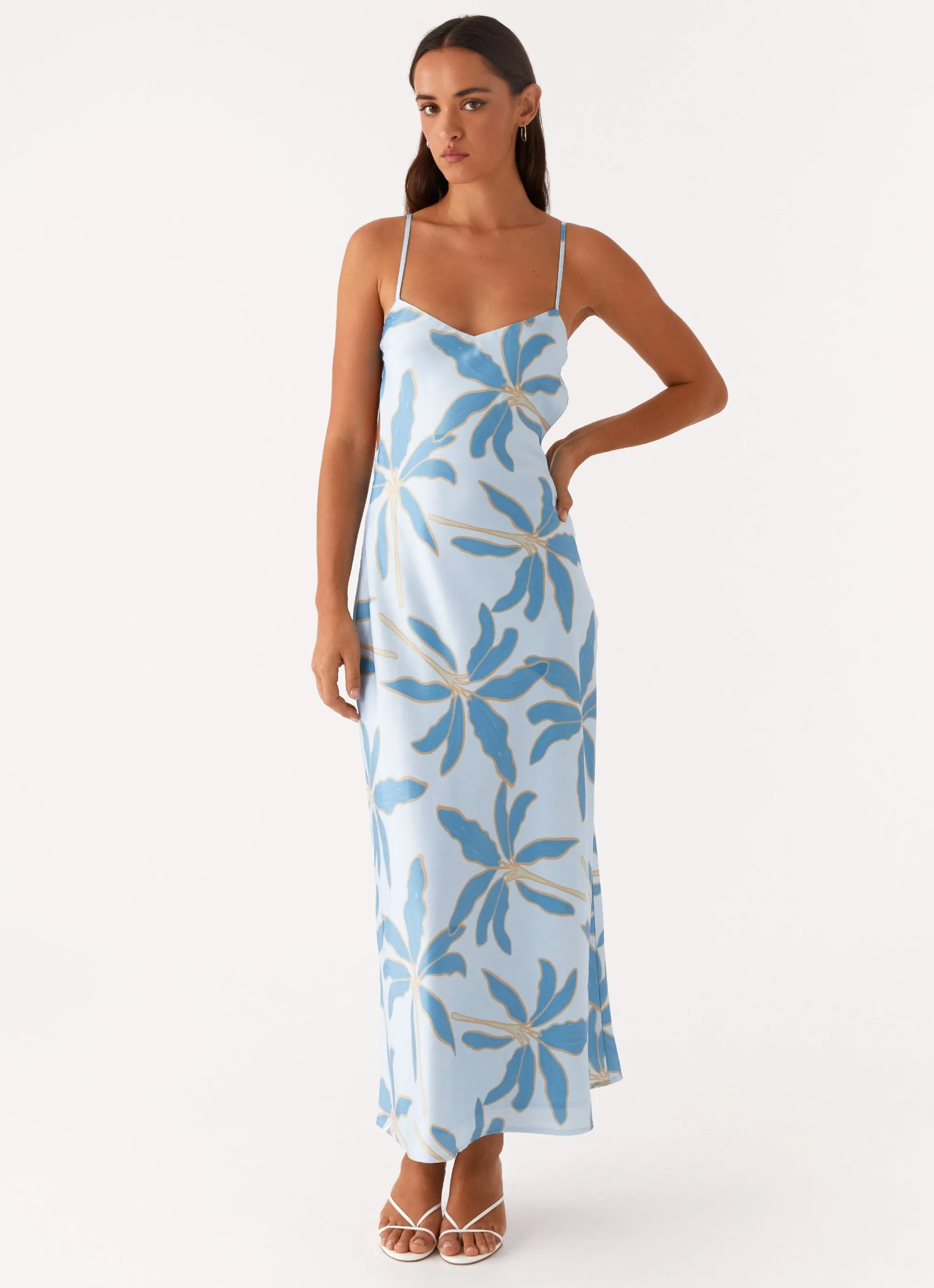 Alisha Midi Dress - Opulent Blue sold by Peppermayo