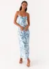 Alisha Midi Dress - Opulent Blue sold by Peppermayo