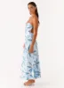Alisha Midi Dress - Opulent Blue sold by Peppermayo