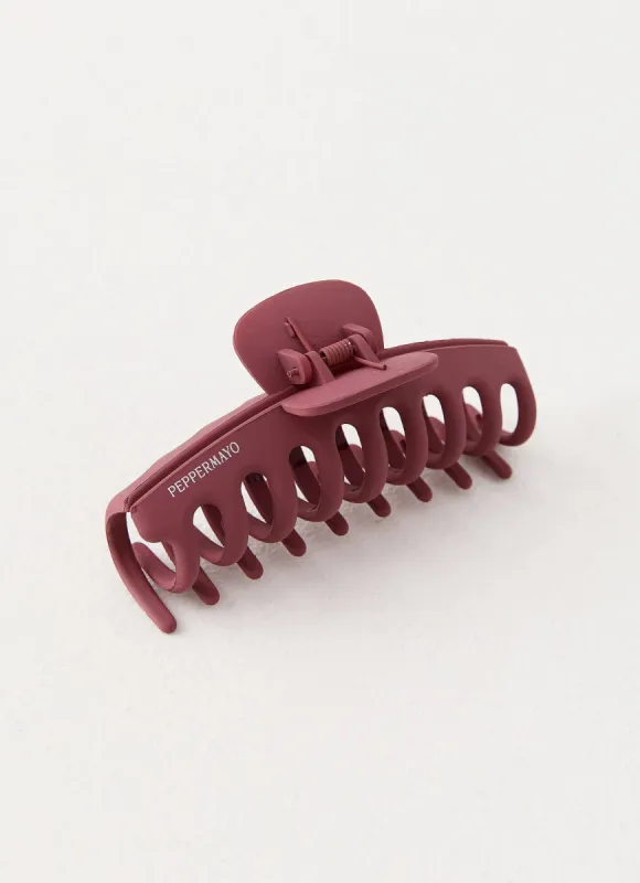 Peppermayo Claw Clip - Maroon made by Peppermayo