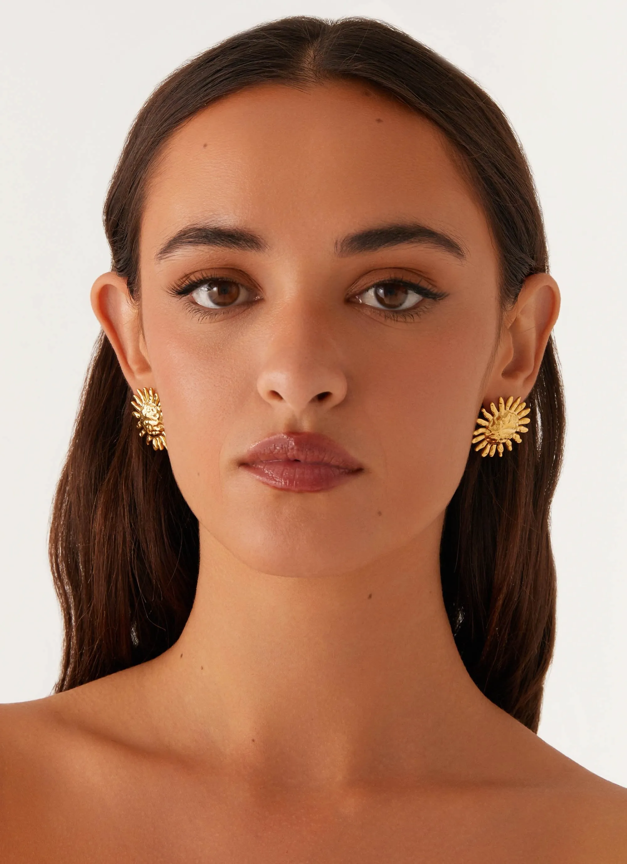 Golden Sun Earrings - Gold sold by Peppermayo product image thumbnail 4