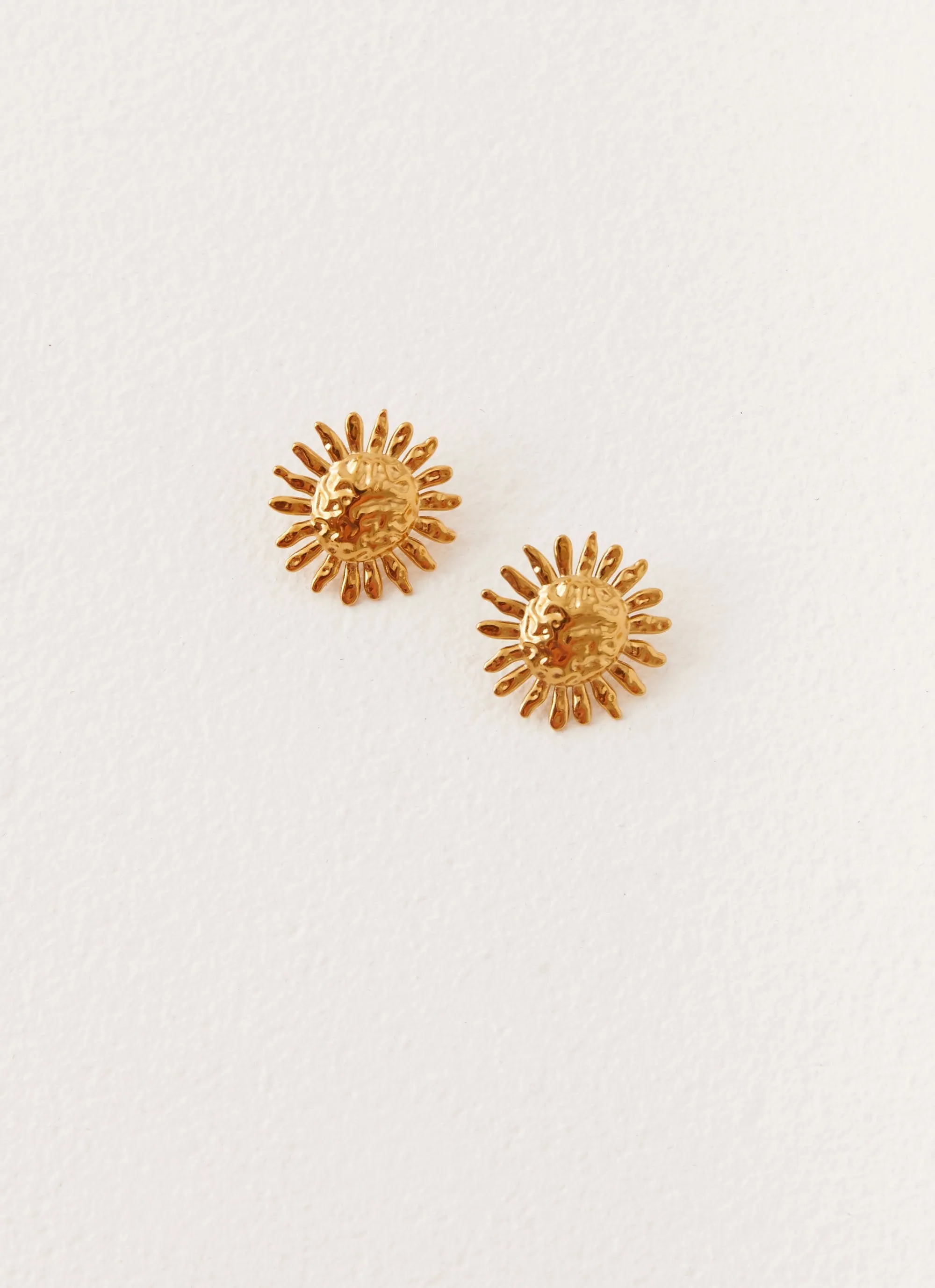 Golden Sun Earrings - Gold sold by Peppermayo product image thumbnail 2