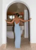 Anastasia Maxi Dress - Blue sold by Peppermayo