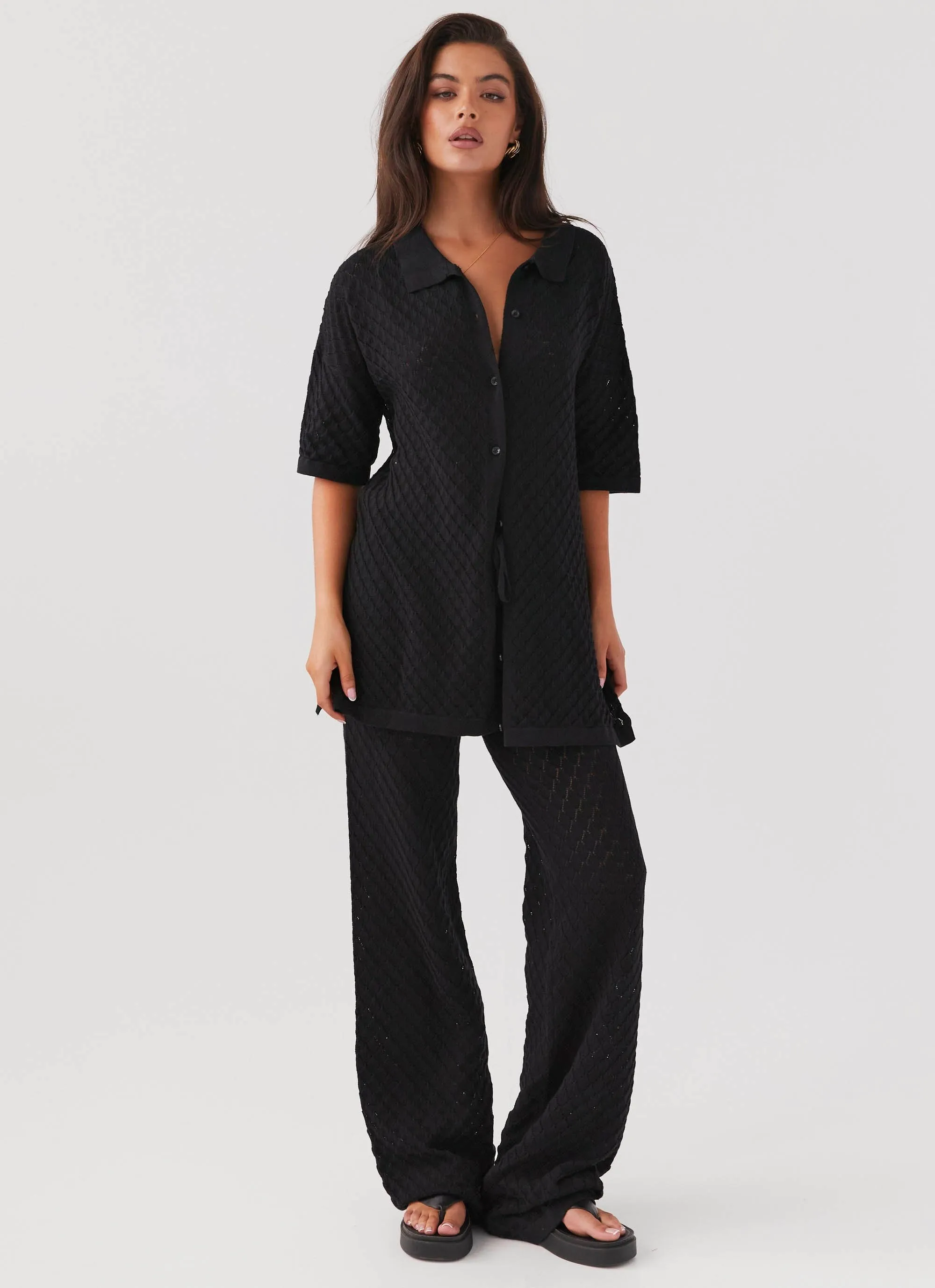 Jaded Knit Shirt - Black sold by Peppermayo product image thumbnail 5