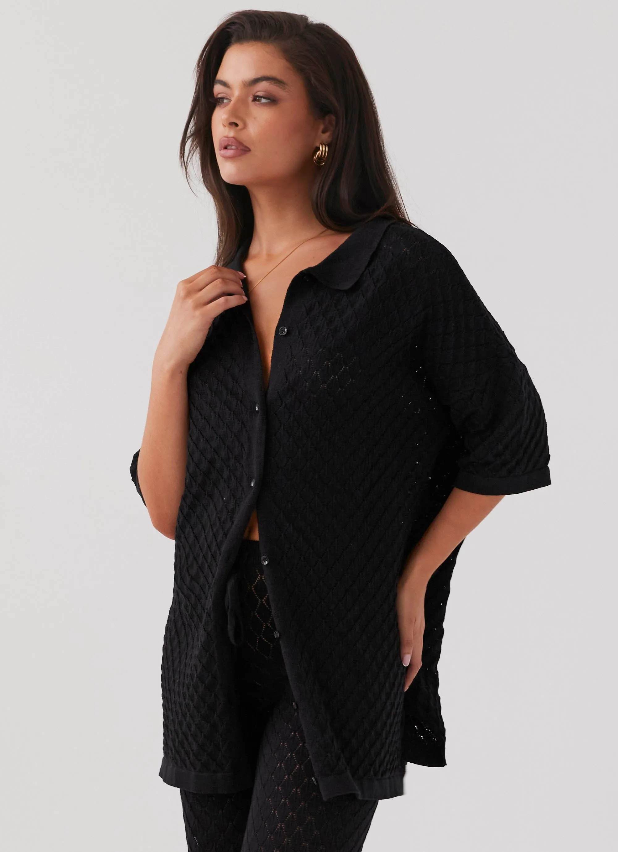 Jaded Knit Shirt - Black sold by Peppermayo product image thumbnail 3