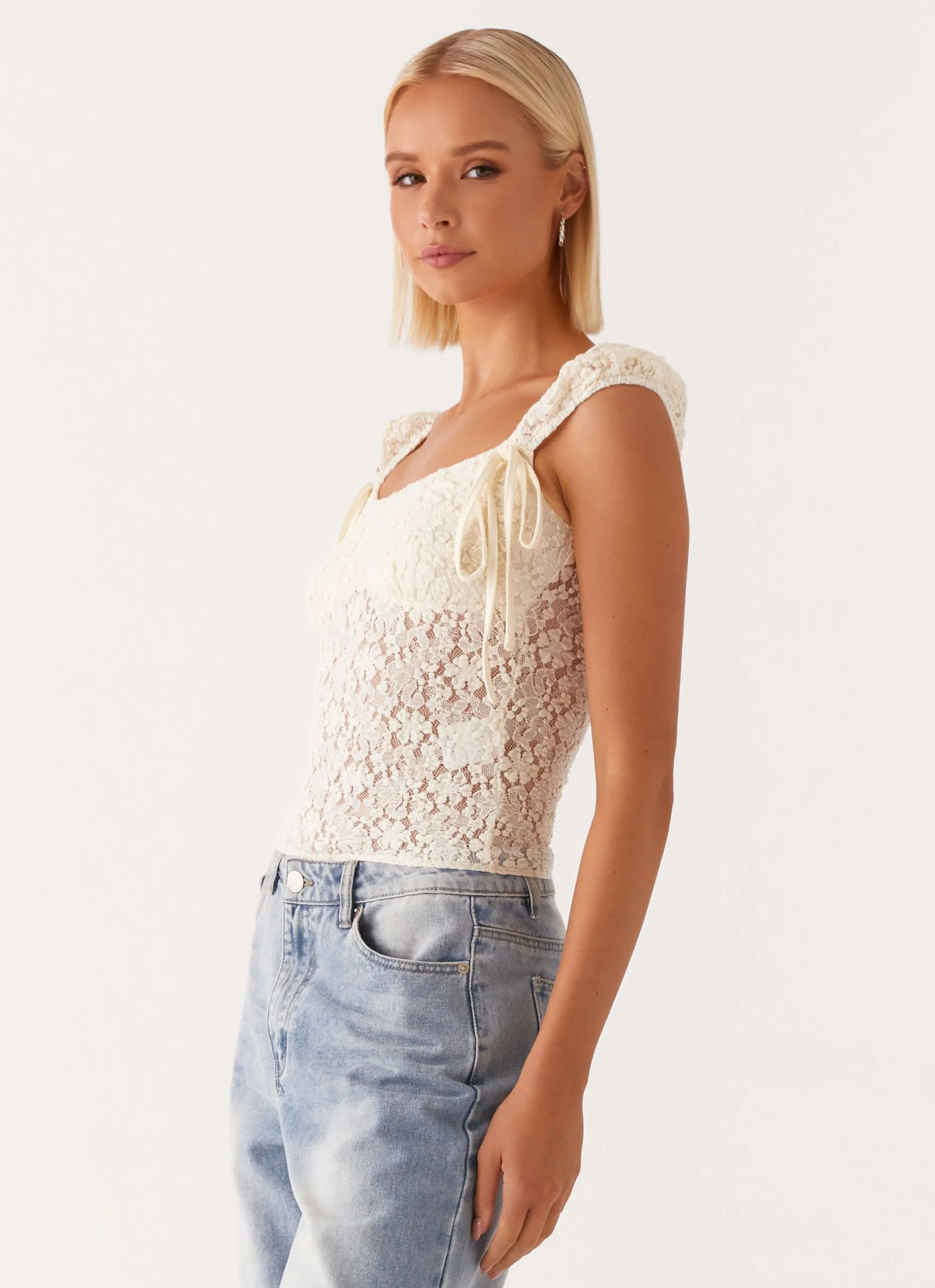 Xanthi Top - Ivory sold by Peppermayo product image thumbnail 3