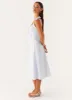 Adela Midi Dress - Blue sold by Peppermayo