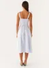 Adela Midi Dress - Blue sold by Peppermayo