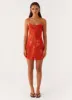 Manifest Mini Dress - Amber sold by Peppermayo