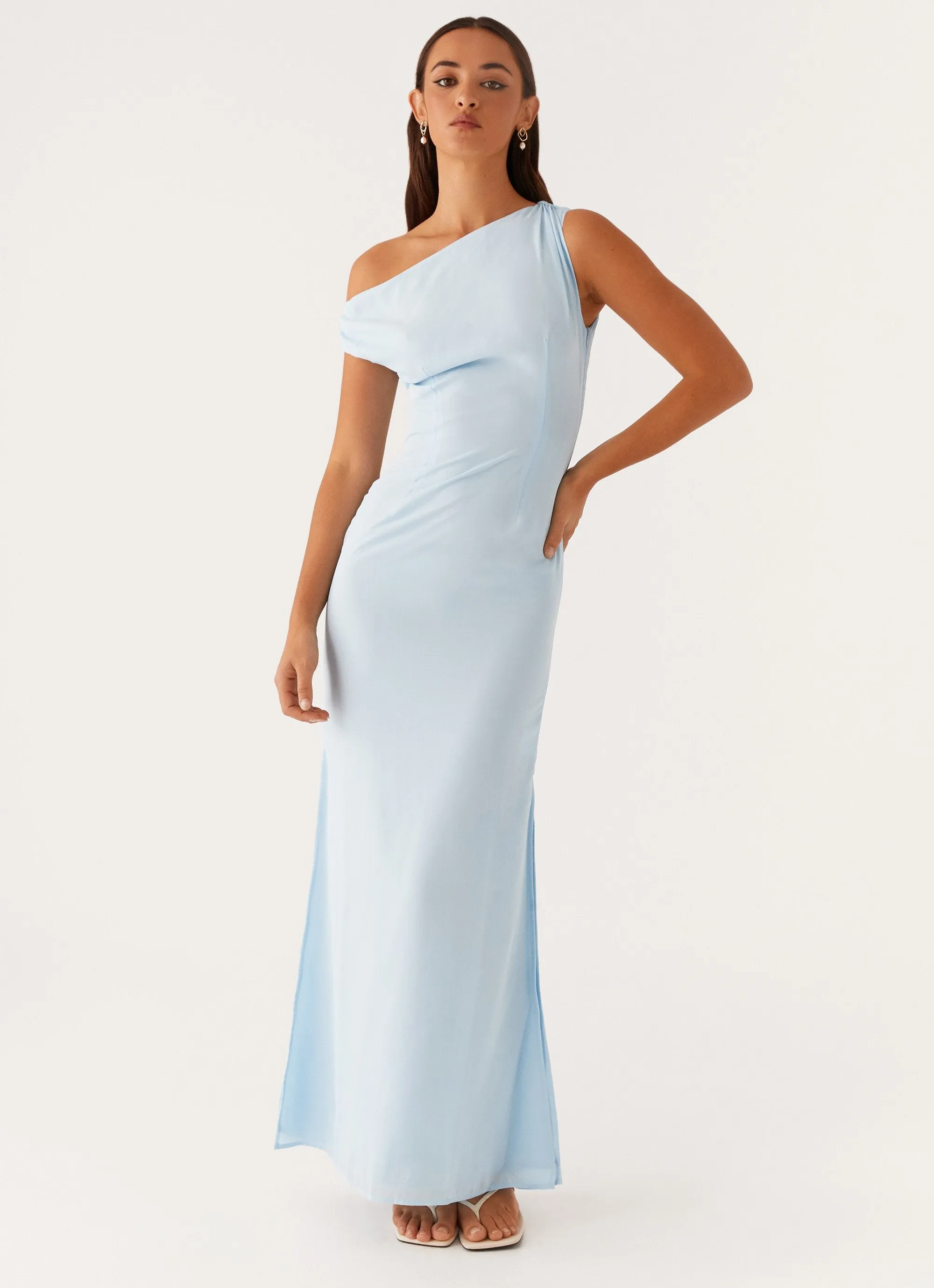 Dinner Date Maxi Dress - Blue sold by Peppermayo product image thumbnail 5