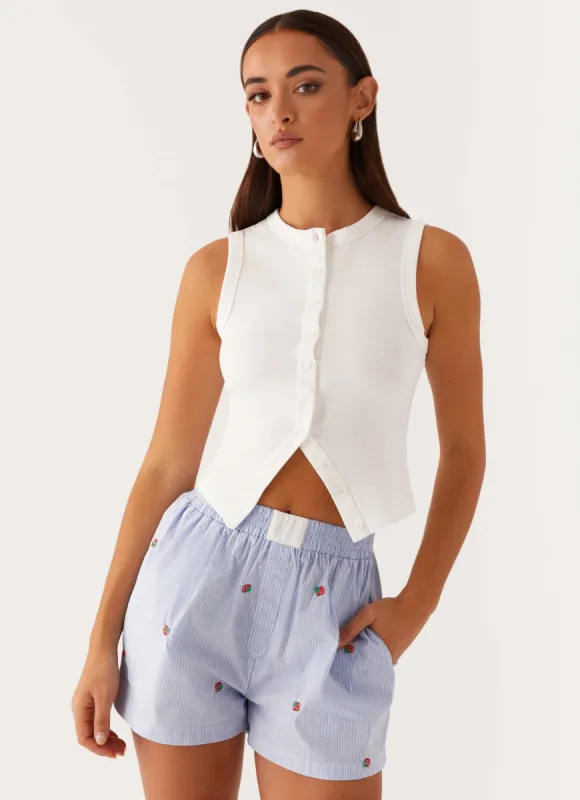 Brightwell Boxer Shorts - Blue Strawberry sold by Peppermayo