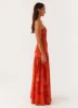 Eden Strapless Maxi Dress - Amber sold by Peppermayo