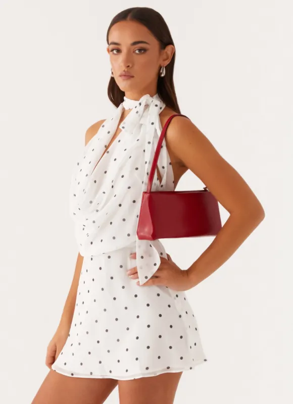 Allison Shoulder Bag - Red sold by Peppermayo