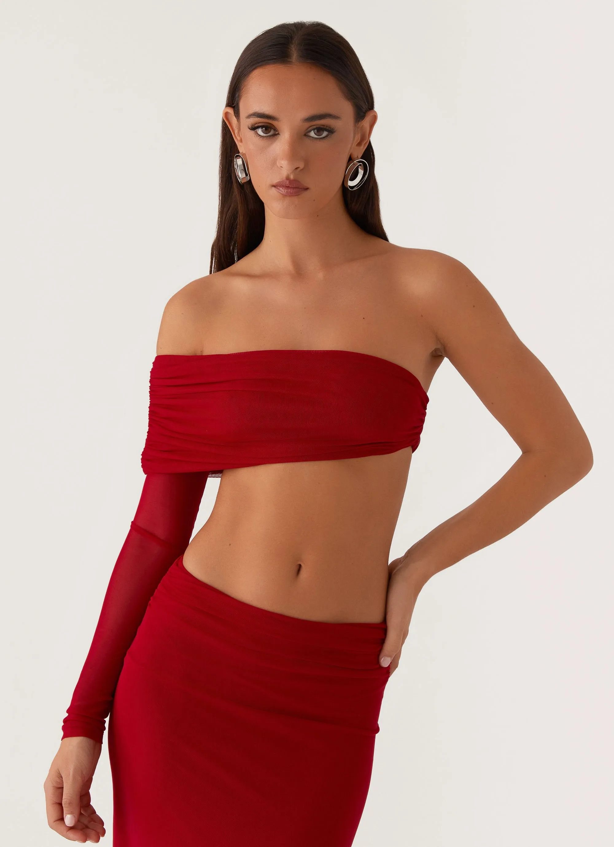 Luella One Shoulder Top - Red sold by Peppermayo product image thumbnail 5
