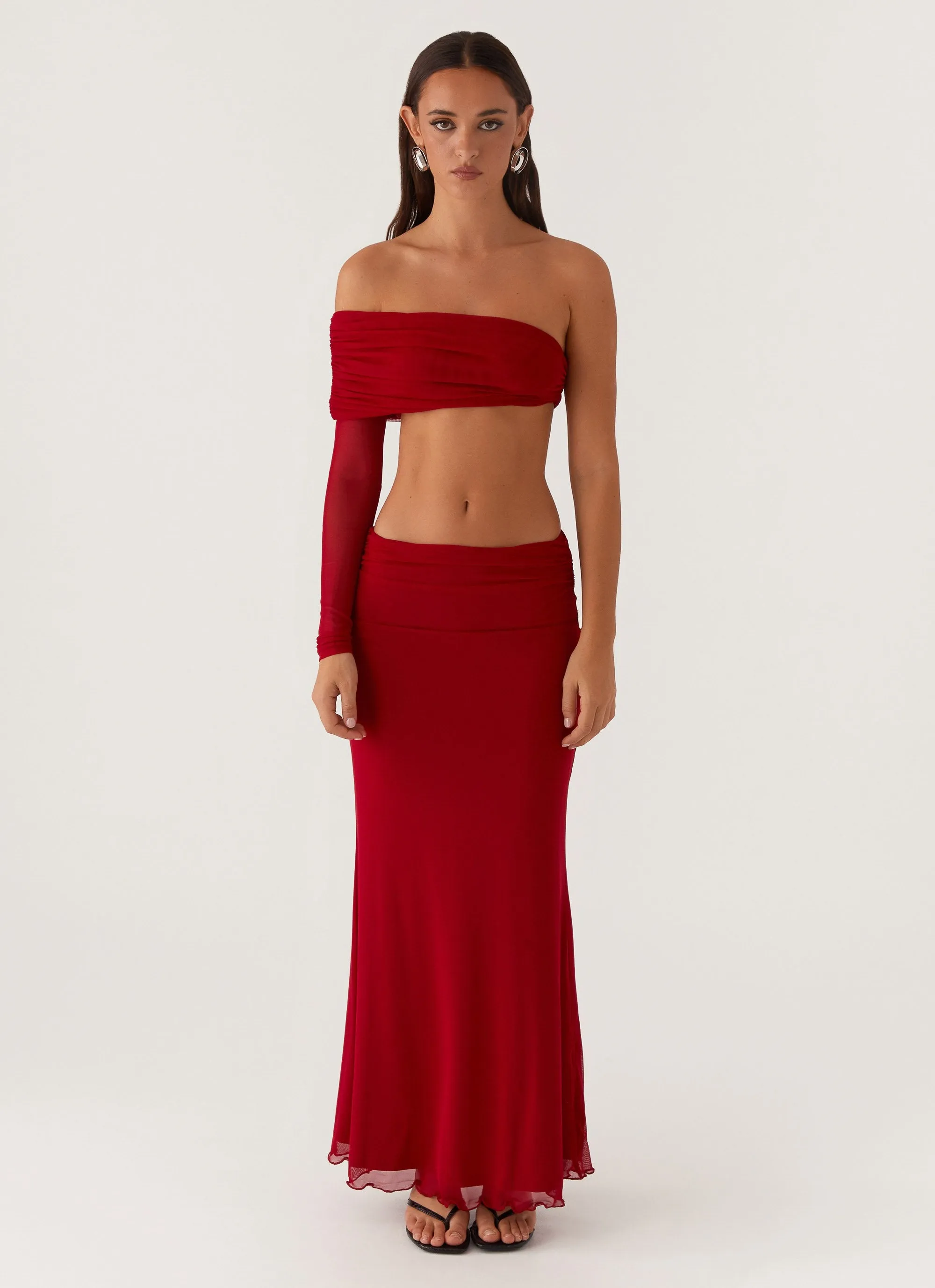 Luella One Shoulder Top - Red sold by Peppermayo product image thumbnail 2