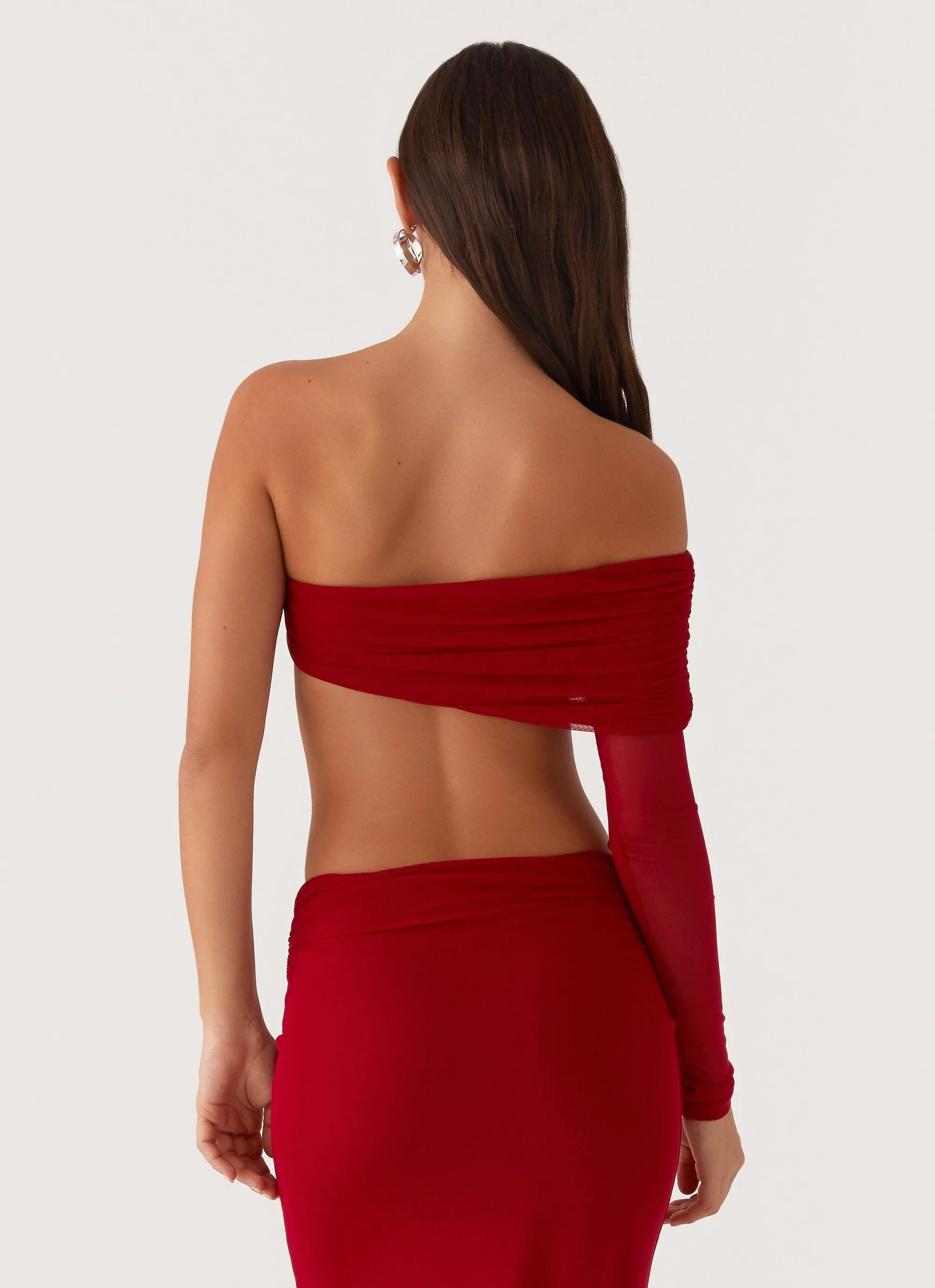 Luella One Shoulder Top - Red sold by Peppermayo product image thumbnail 4