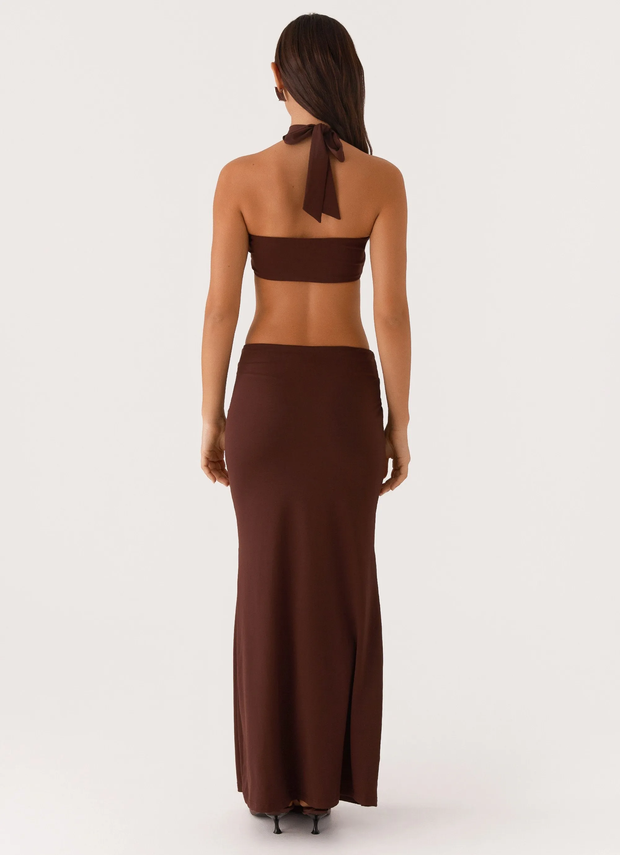 Elinor Maxi Dress - Chocolate sold by Peppermayo product image thumbnail 4