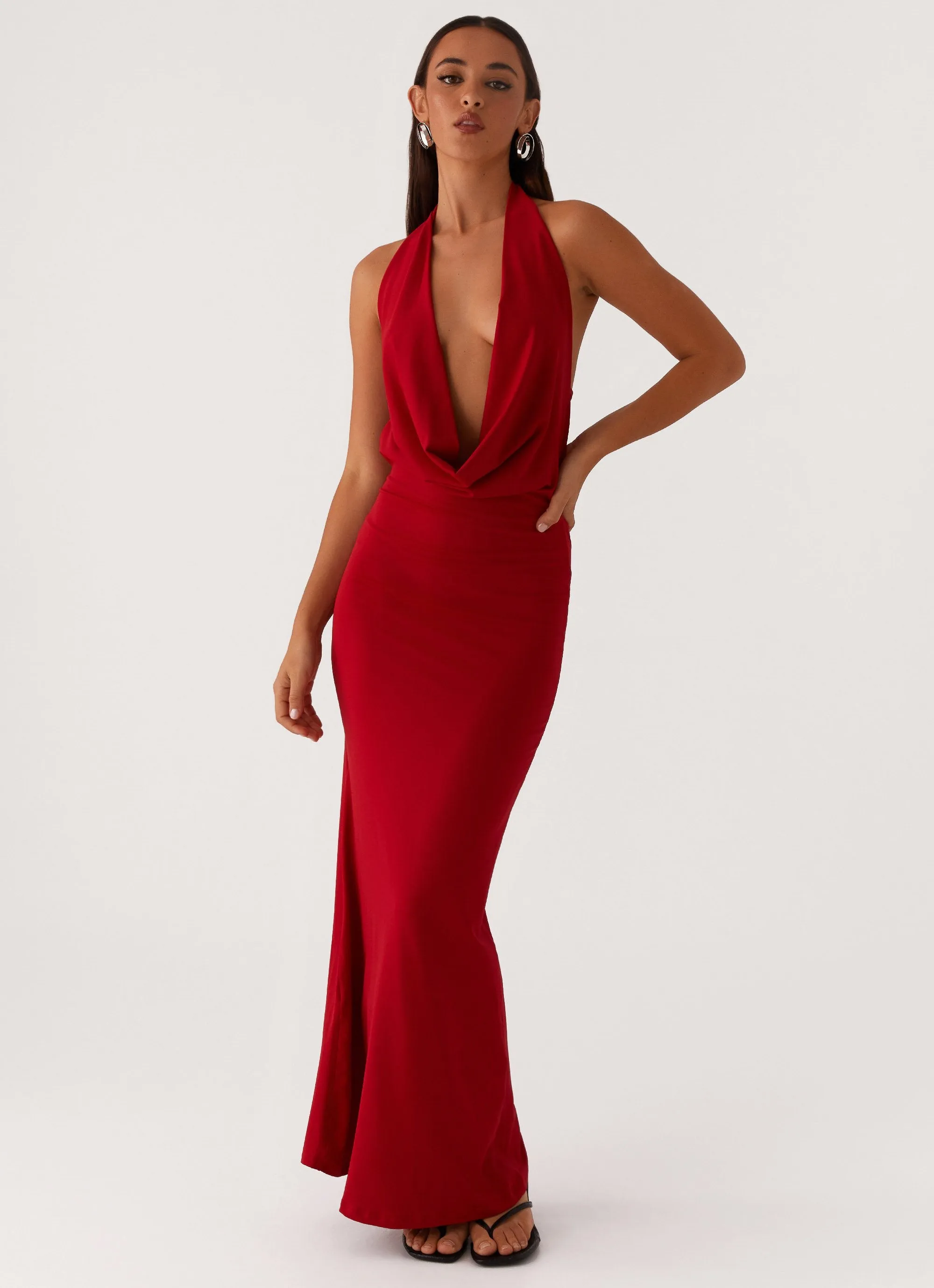 Dedicated Maxi Dress - Red sold by Peppermayo product image thumbnail 5