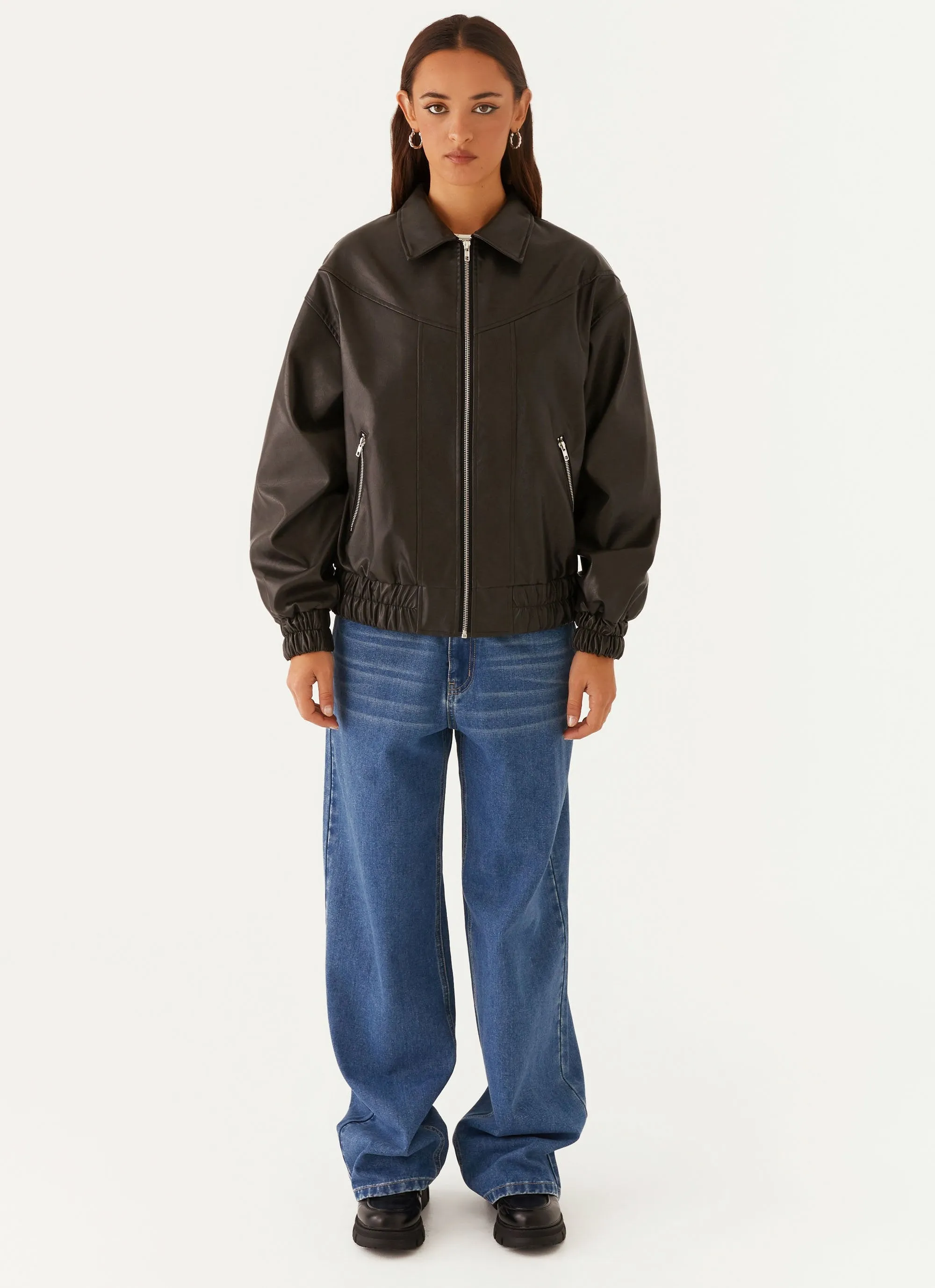 Holland Bomber Jacket - Black sold by Peppermayo product image thumbnail 3