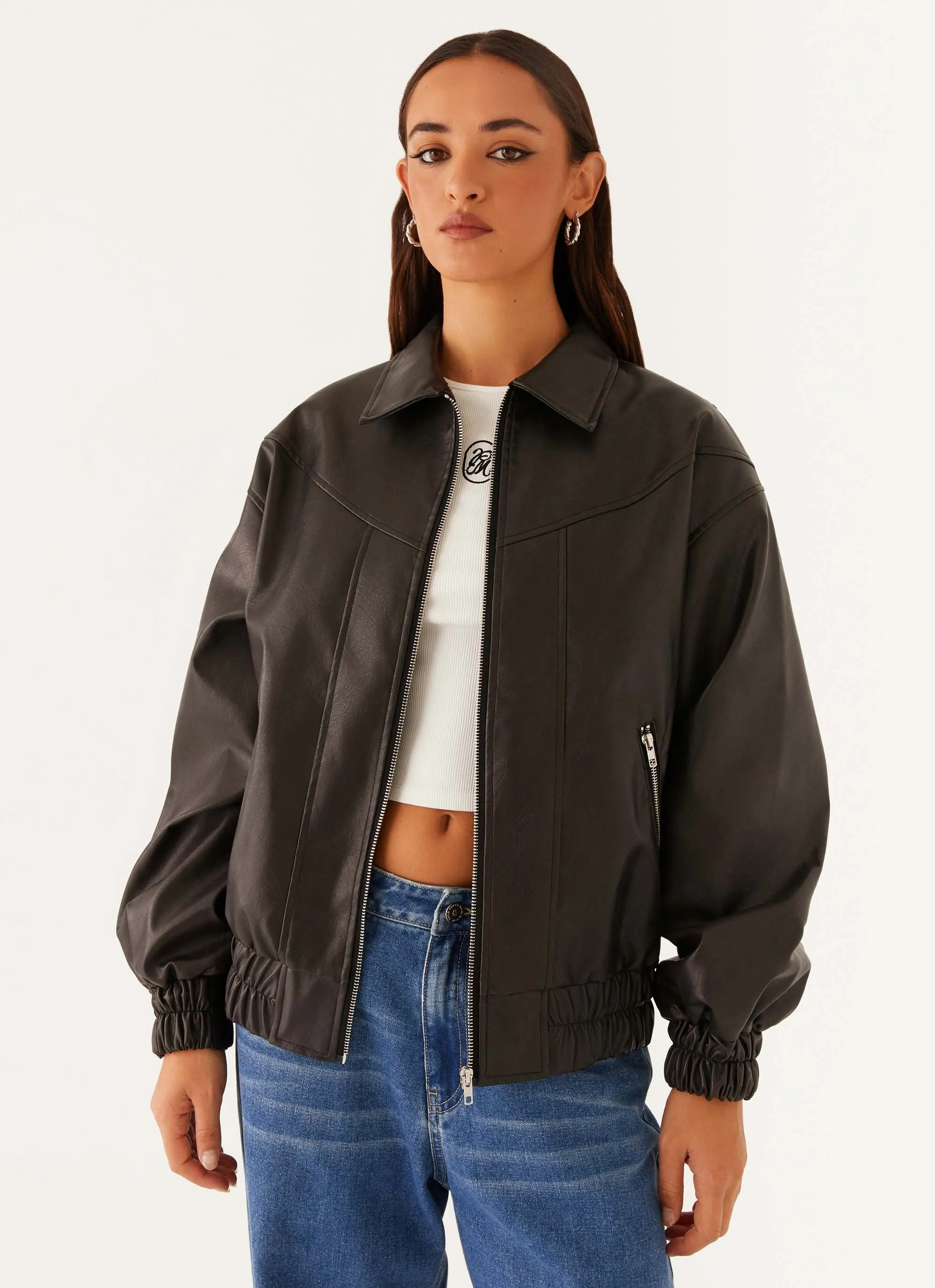 Holland Bomber Jacket - Black sold by Peppermayo product image thumbnail 2