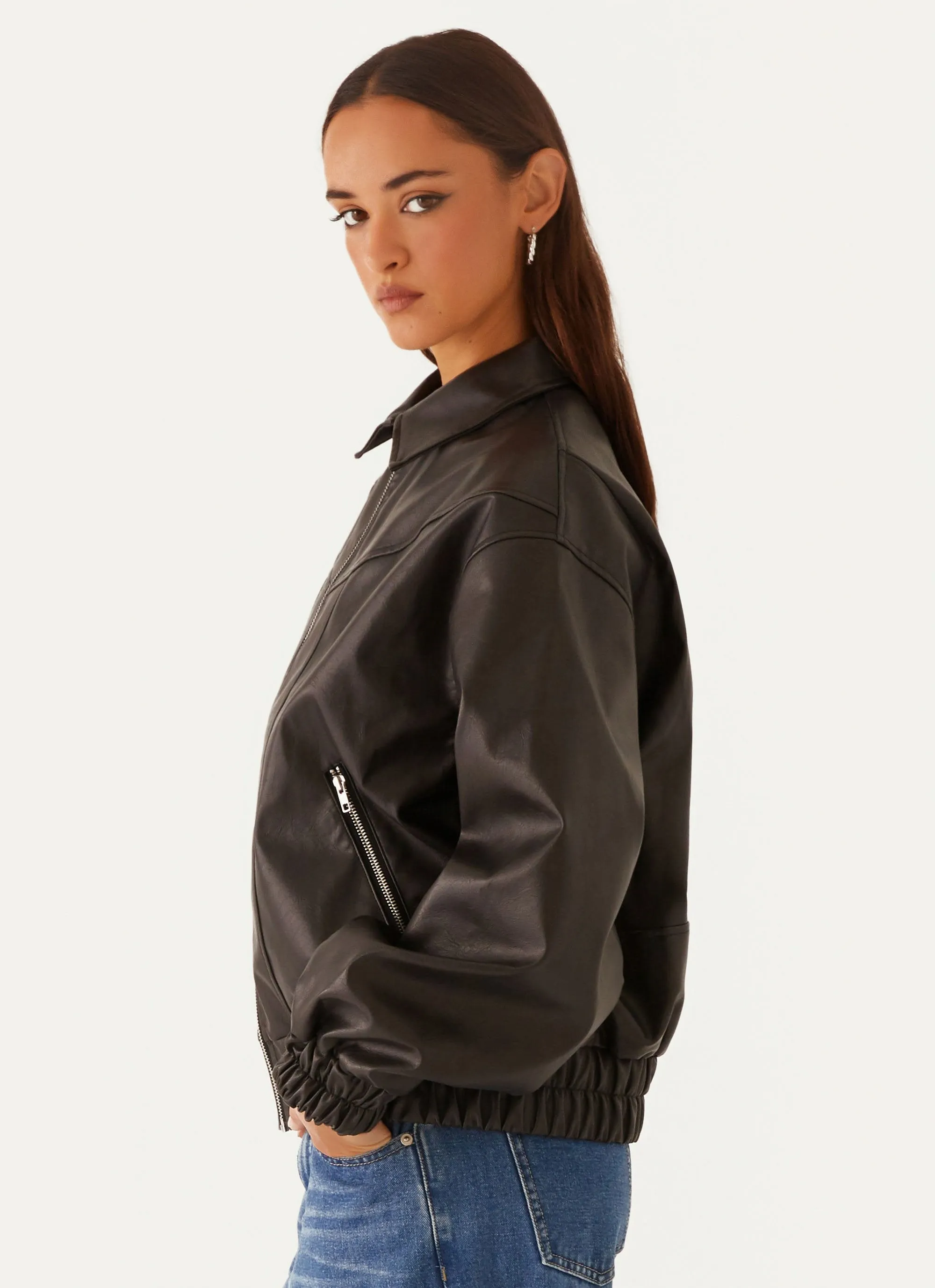 Holland Bomber Jacket - Black sold by Peppermayo product image thumbnail 4