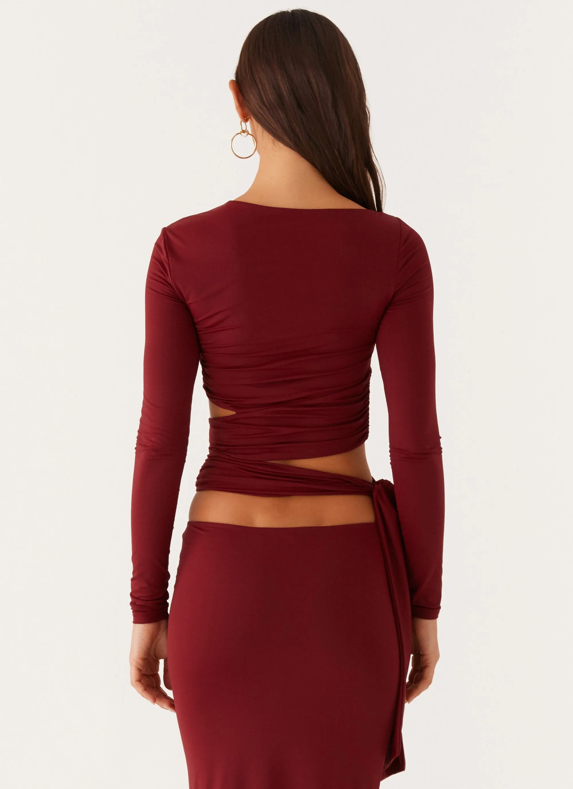 Capucine Wrap Top - Mulberry sold by Peppermayo product image thumbnail 4