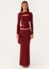 Capucine Wrap Top - Mulberry sold by Peppermayo