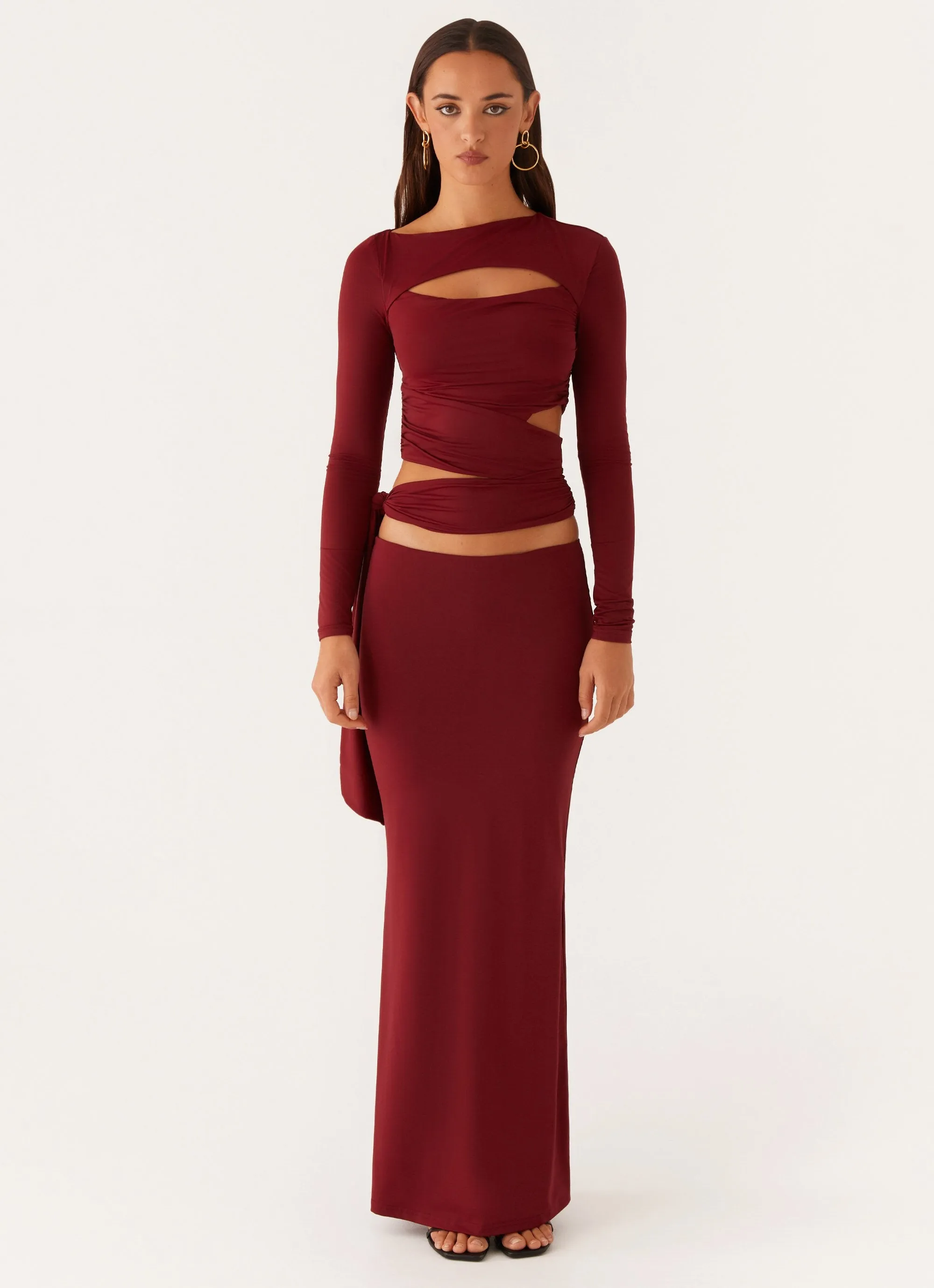 Capucine Wrap Top - Mulberry sold by Peppermayo product image thumbnail 2