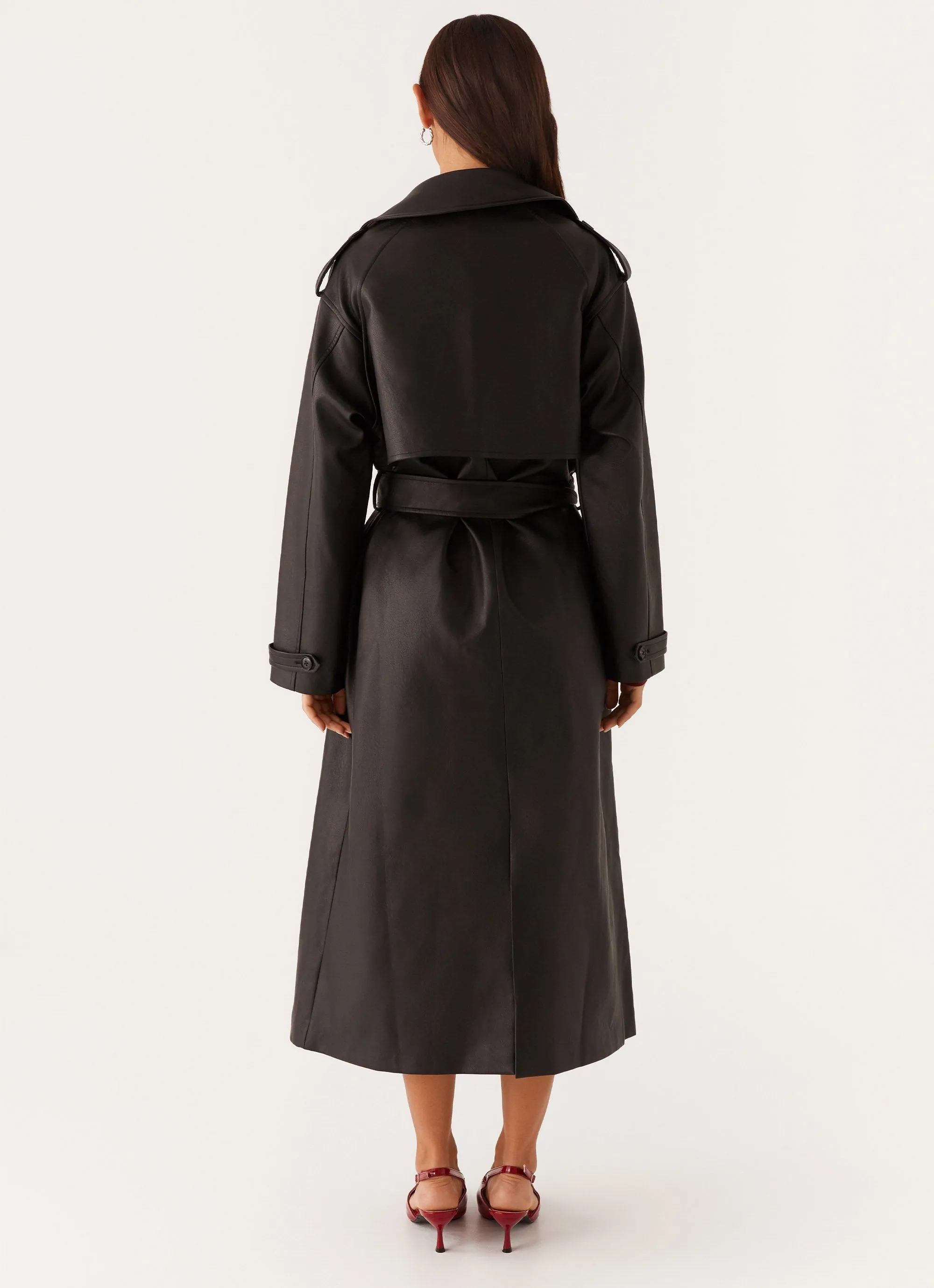 Cleveland Trench Coat - Black sold by Peppermayo product image thumbnail 4