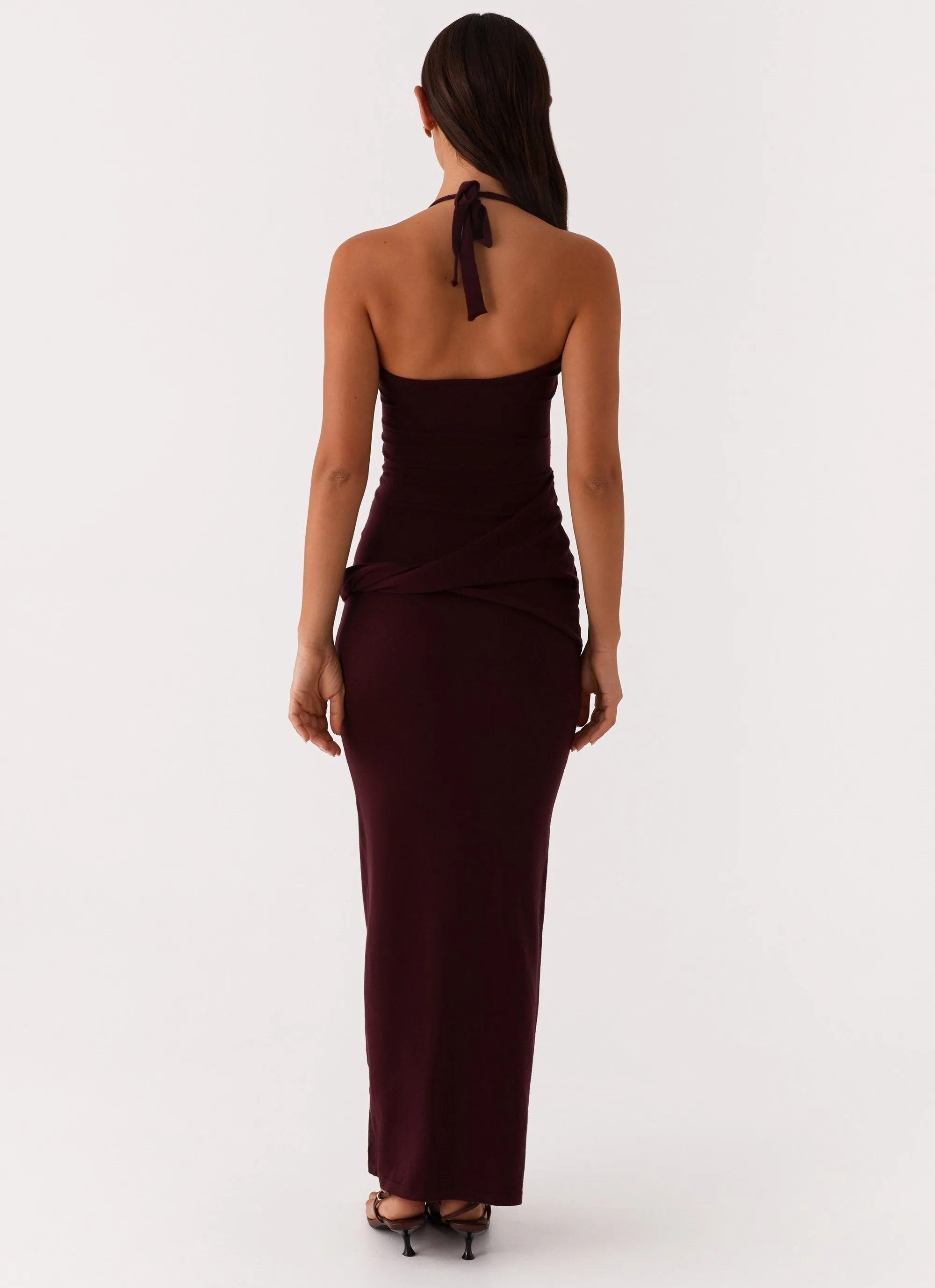 Lucky You Knit Maxi Dress - Mulberry sold by Peppermayo product image thumbnail 4