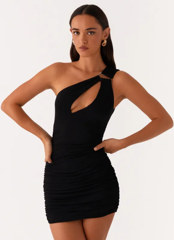 Amanda Mini Dress - Black sold by Peppermayo