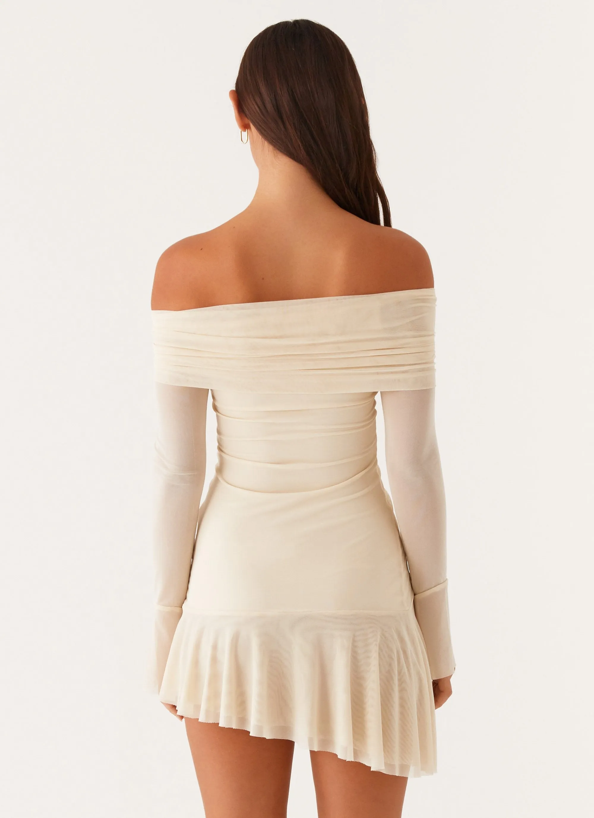 Ellis Ruched Mini Dress - Pastel Yellow sold by Peppermayo product image thumbnail 4