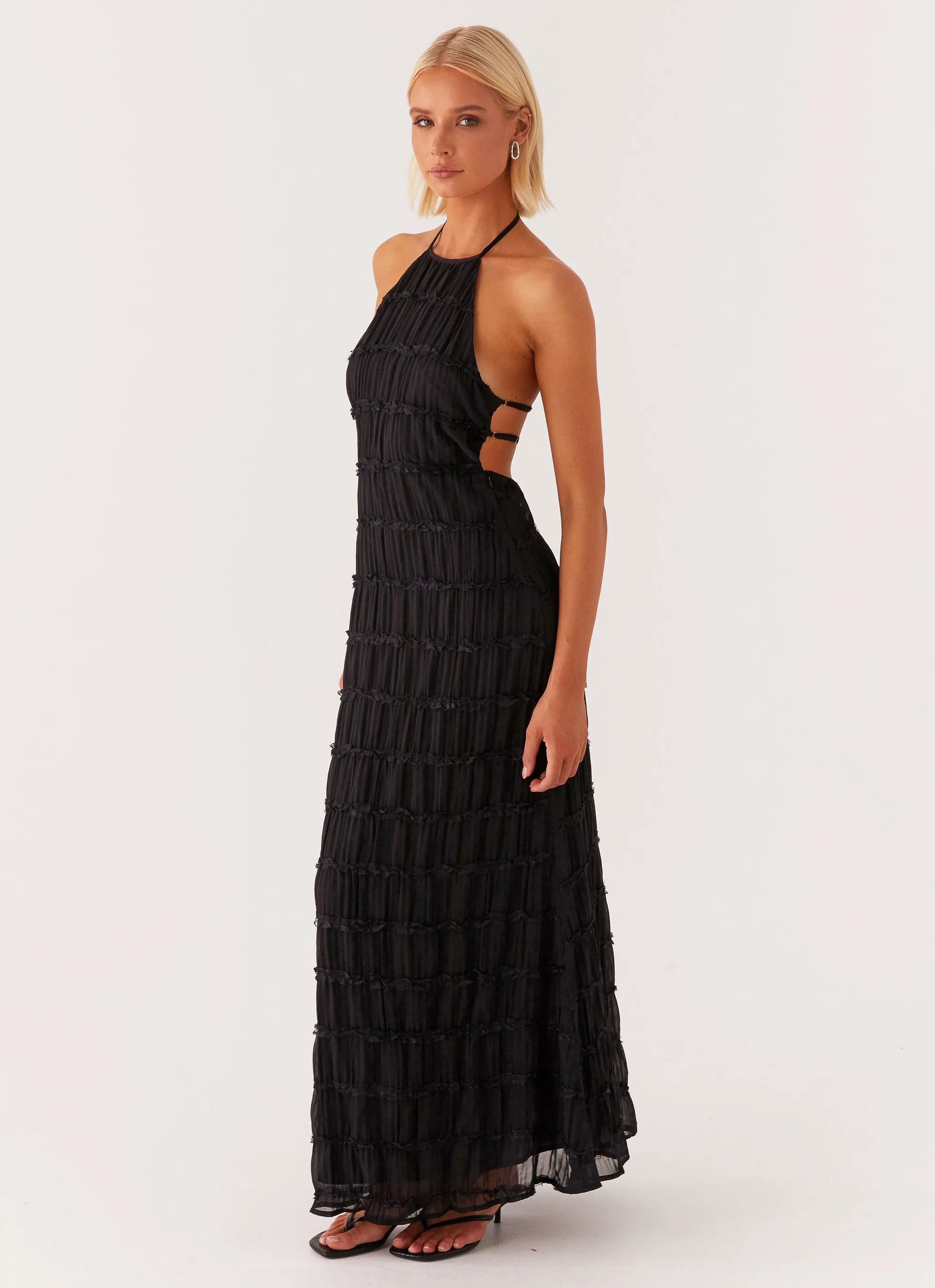 Aullie Maxi Dress - Black sold by Peppermayo product image thumbnail 3