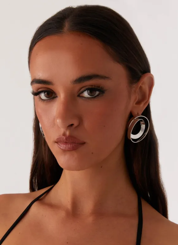 Hopeful Earrings - Silver sold by Peppermayo