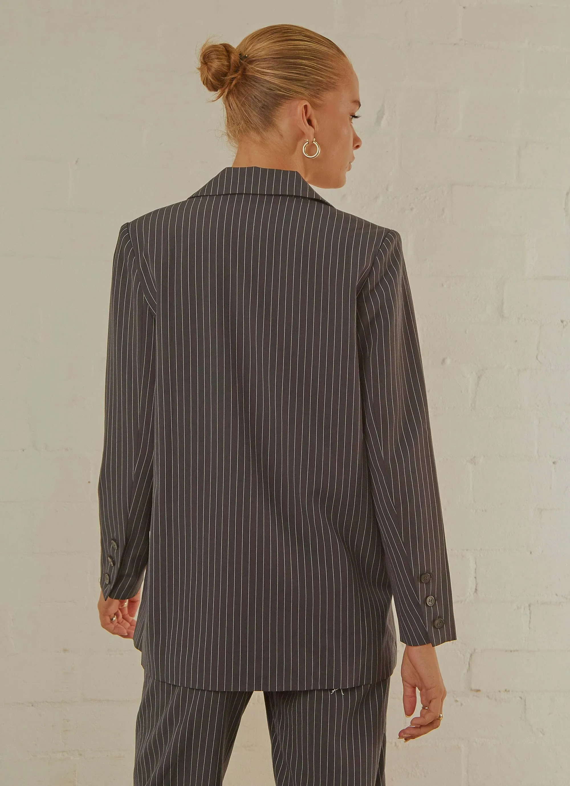 Italian Cities Blazer - Navy Pinstripe sold by Peppermayo product image thumbnail 4