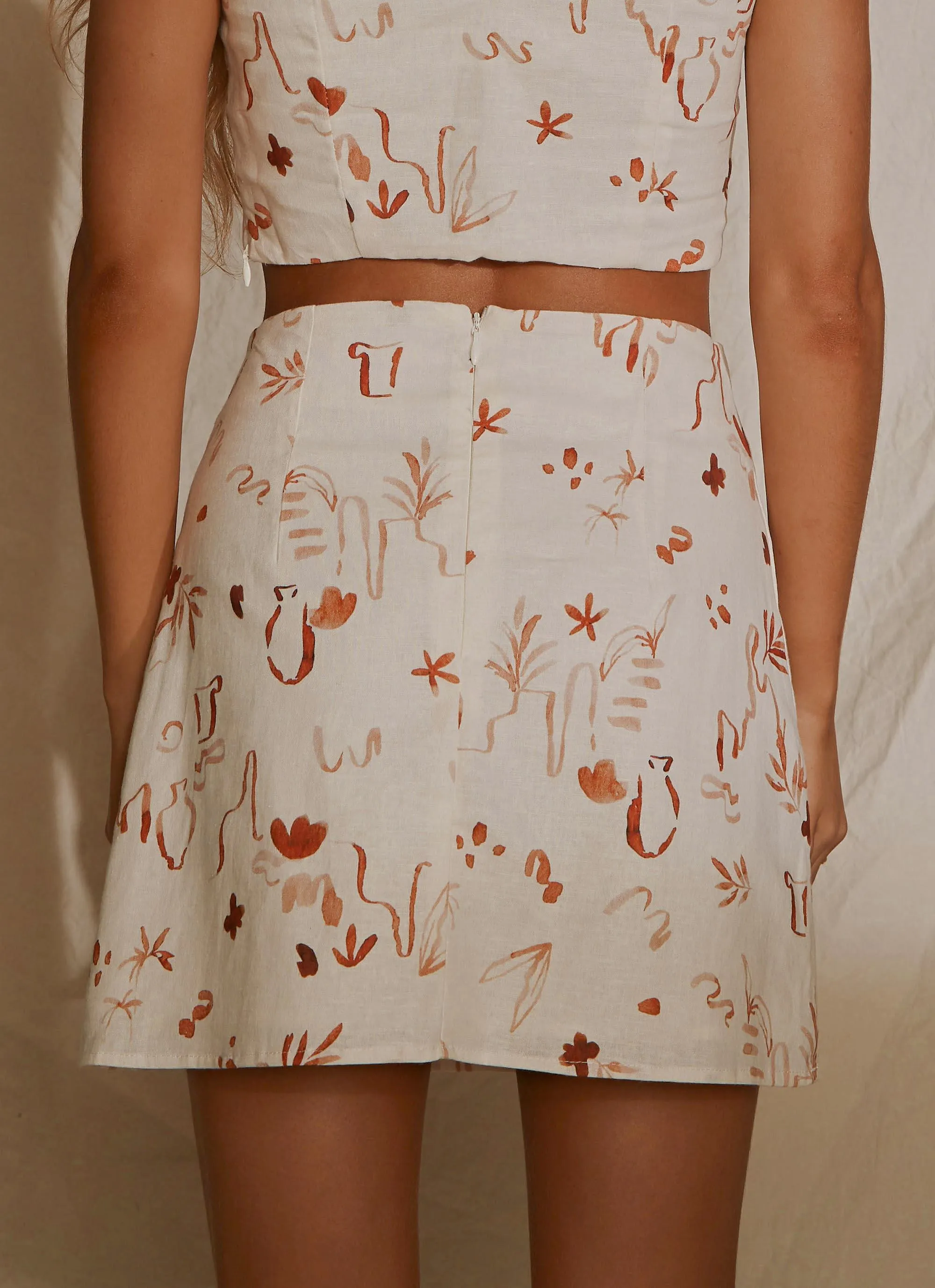 From The Beach Linen Mini Skirt - Safari sold by Peppermayo product image thumbnail 5