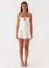 Valene Mini Dress - White sold by Peppermayo